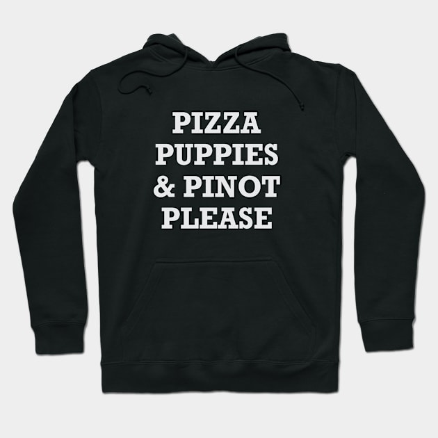 Pizza Puppies Pinot Hoodie by Venus Complete
